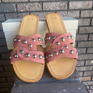 NEW MARC Fisher 9.5 Studded Slides